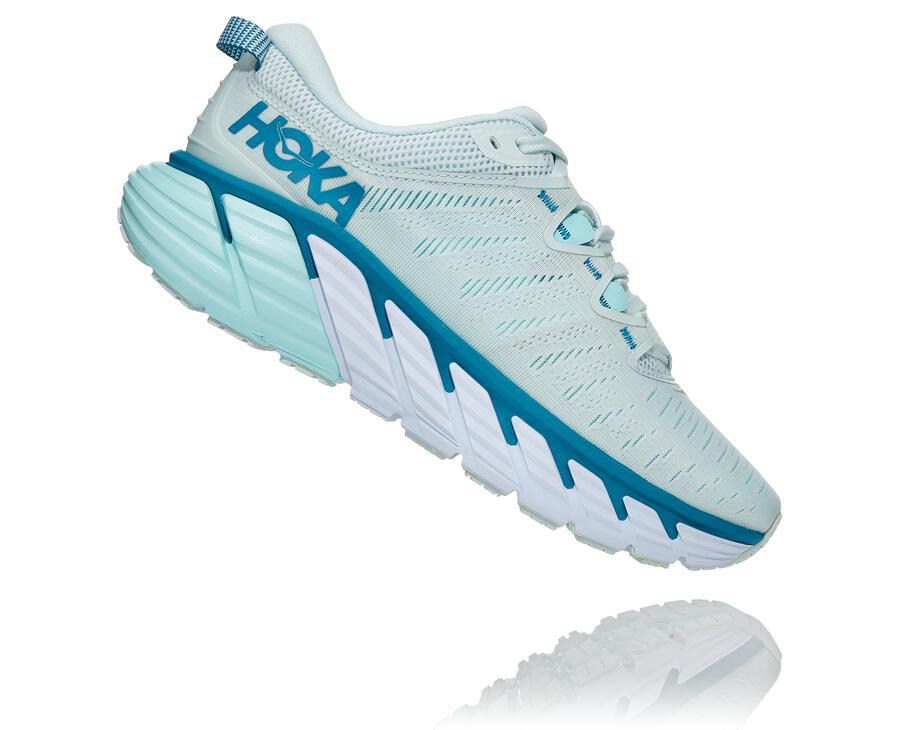 Hoka One One Running Shoes Womens Blue - Gaviota 3 - 49035HBFA